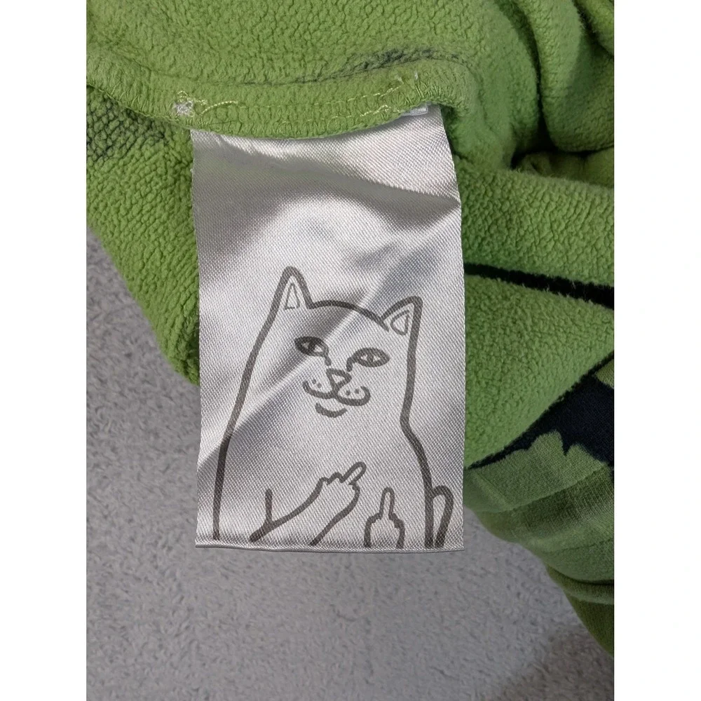 Ripndip Super Sanza Sweatpants Mens Large Green Black Acid Wash Mario Joggers